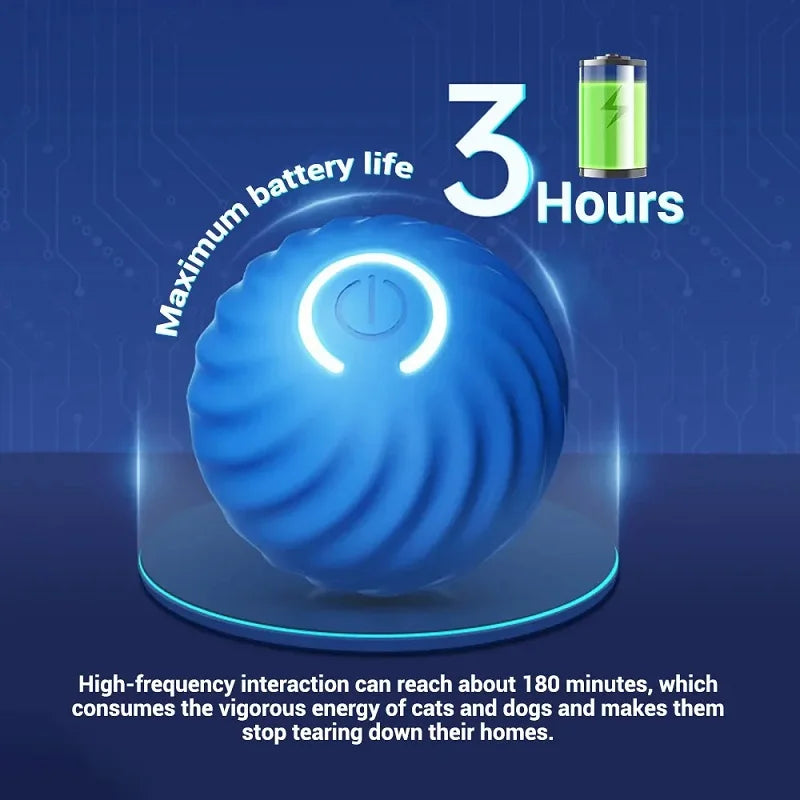 Automatisch springender & rollender Hunde-Spielball – USB-Ladung, interaktiv & bissfest