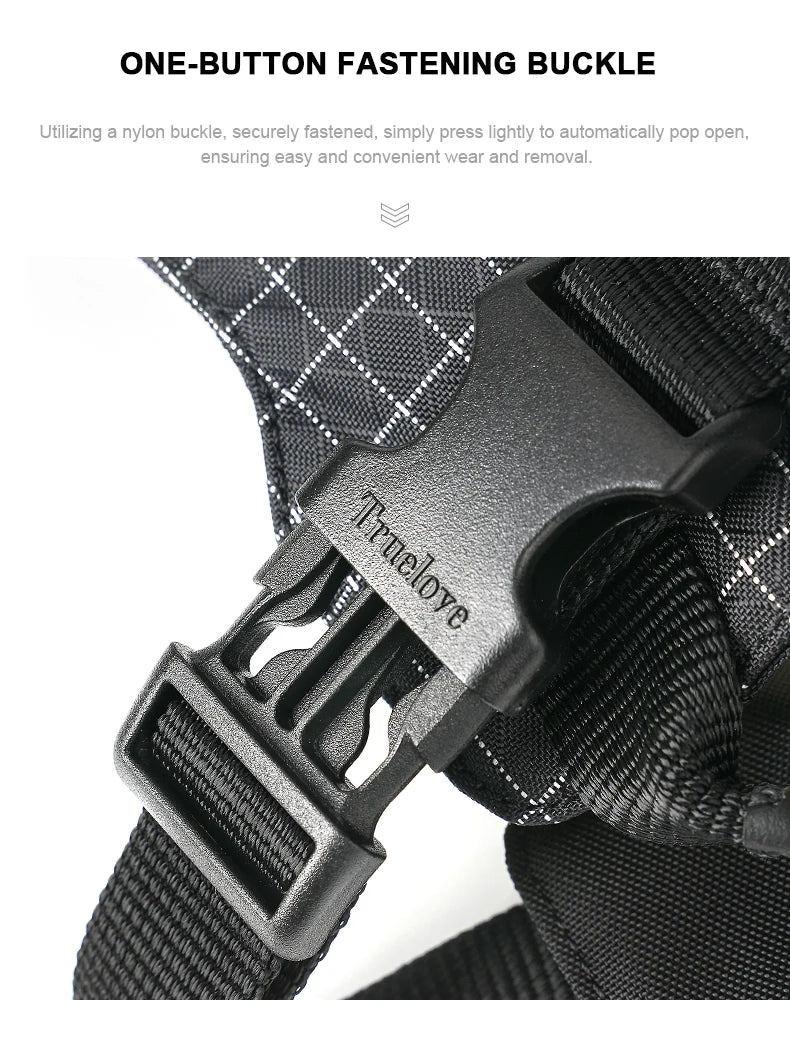 Truelove-Pet Harness with LED Light and Tracker