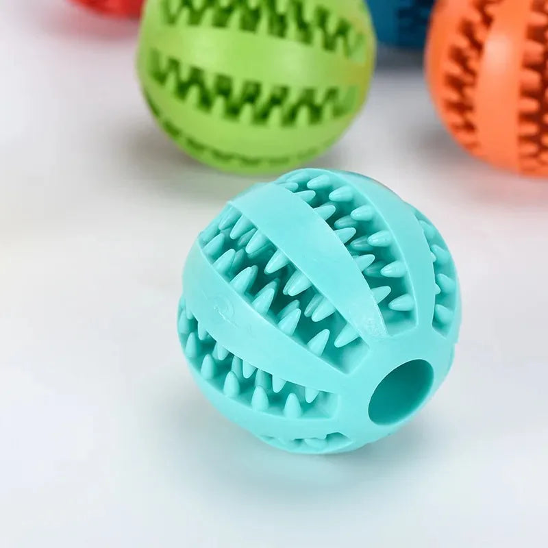 Natürlicher Gummi-Kauspielball für Hunde – Strapazierfähiger Zahnreinigungs- & Spielball mit Leckerli-Funktion